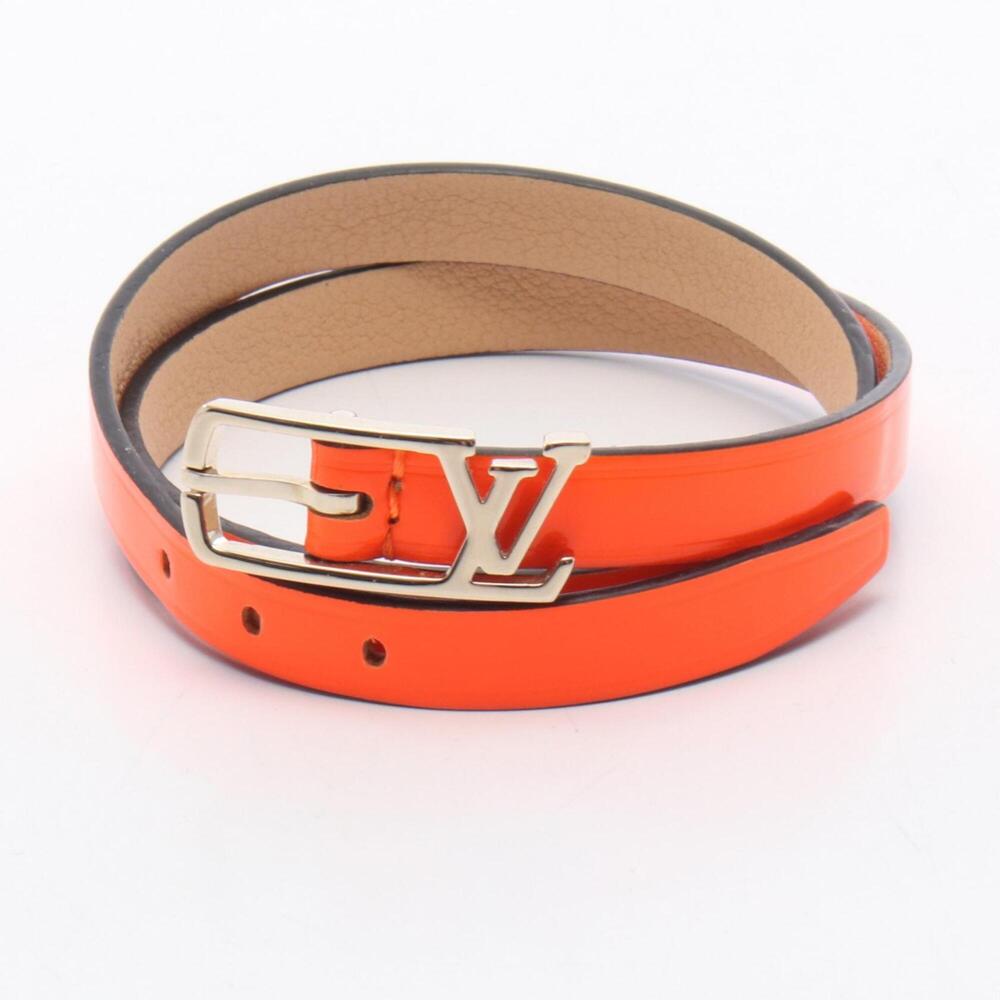LOUIS VUITTON Orange Leather Charm Bracelet - Picture 3 of 6